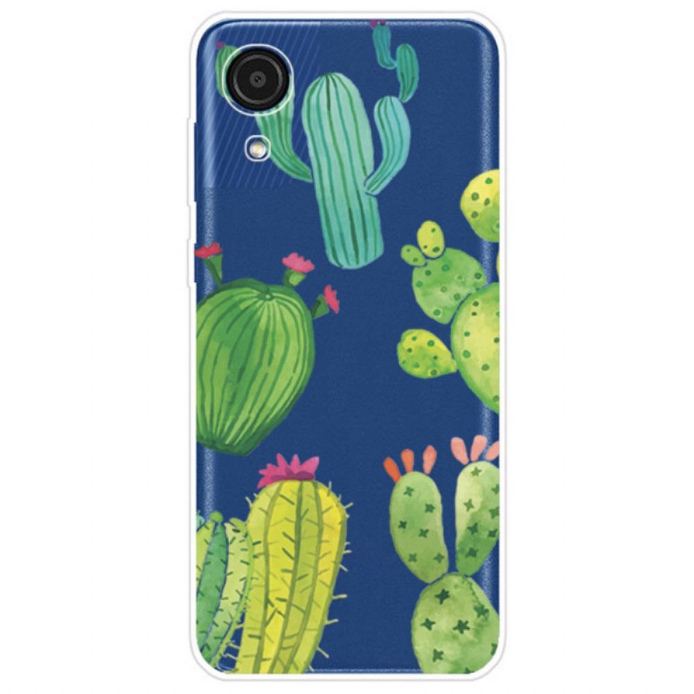 Hoesje voor Samsung Galaxy A03 Core Cactus Aquarel