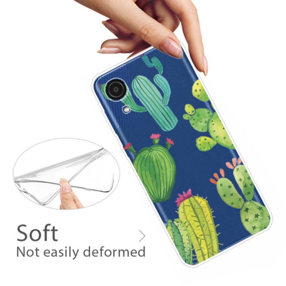 Hoesje voor Samsung Galaxy A03 Core Cactus Aquarel