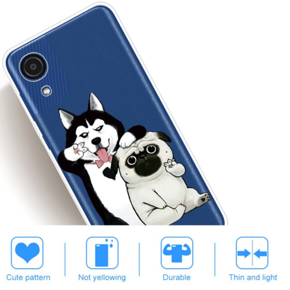 Hoesje voor Samsung Galaxy A03 Core Grappige Honden