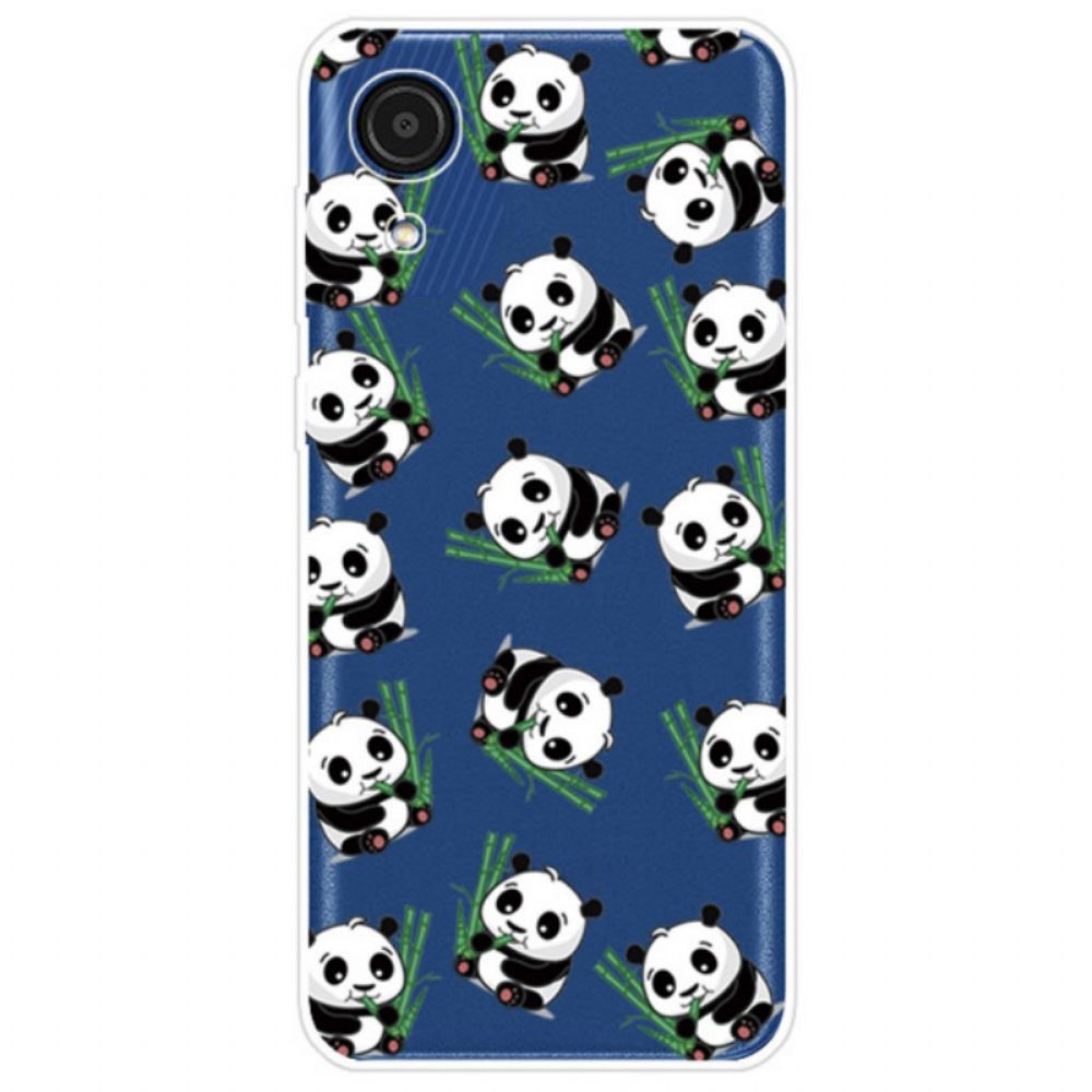 Hoesje voor Samsung Galaxy A03 Core Kleine Panda's