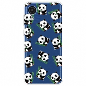 Hoesje voor Samsung Galaxy A03 Core Kleine Panda's