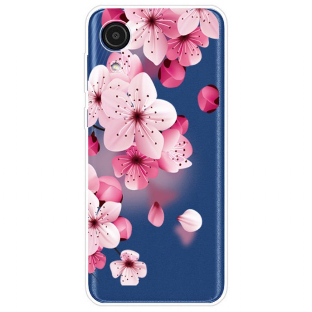 Hoesje voor Samsung Galaxy A03 Core Kleine Roze Bloemen