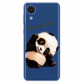 Hoesje voor Samsung Galaxy A03 Core Panda Geef Me Vijf