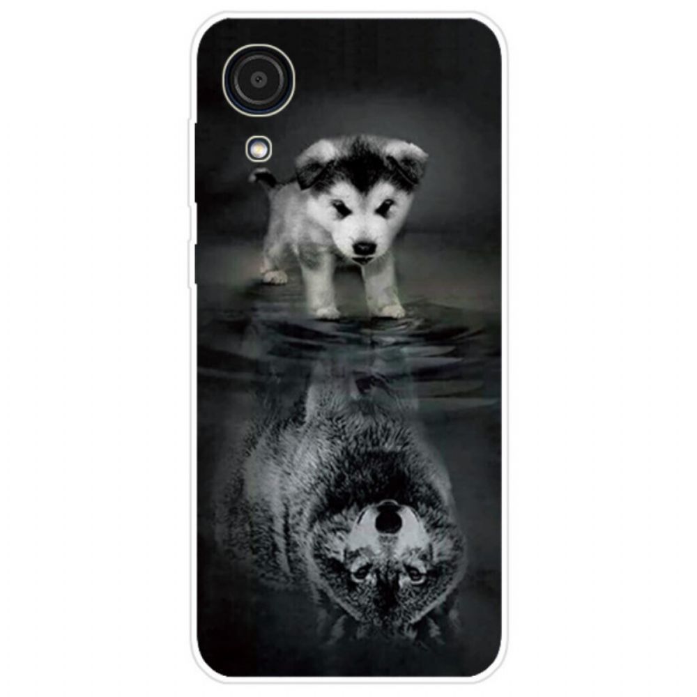 Hoesje voor Samsung Galaxy A03 Core Puppy Dream