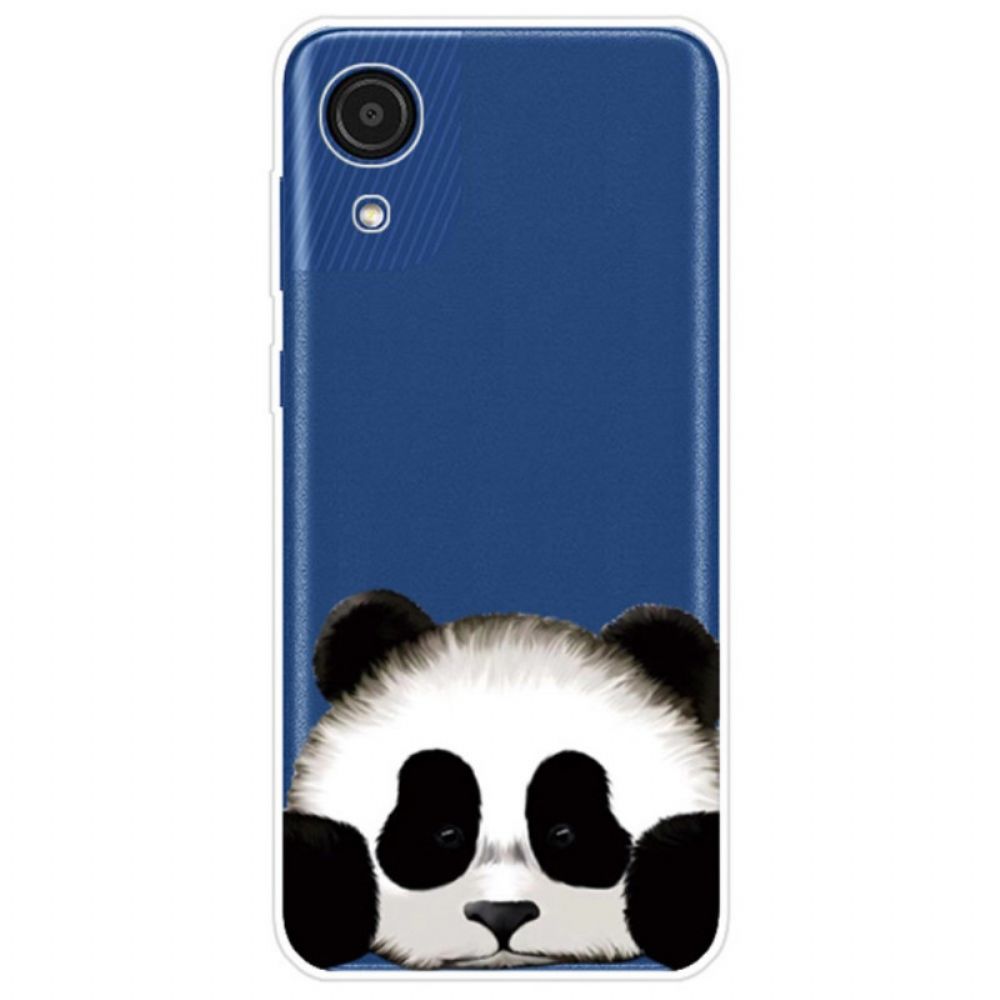 Hoesje voor Samsung Galaxy A03 Core Transparante Panda