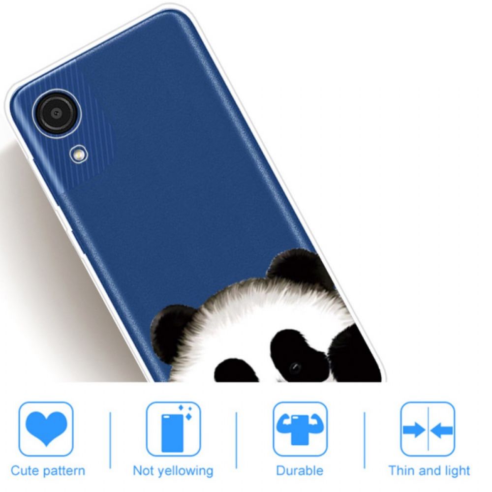 Hoesje voor Samsung Galaxy A03 Core Transparante Panda