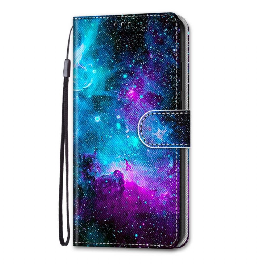 Leren Hoesje voor Samsung Galaxy A03 Core Kosmische Hemel