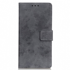 Leren Hoesje voor Samsung Galaxy A03 Core Vintage Leereffect