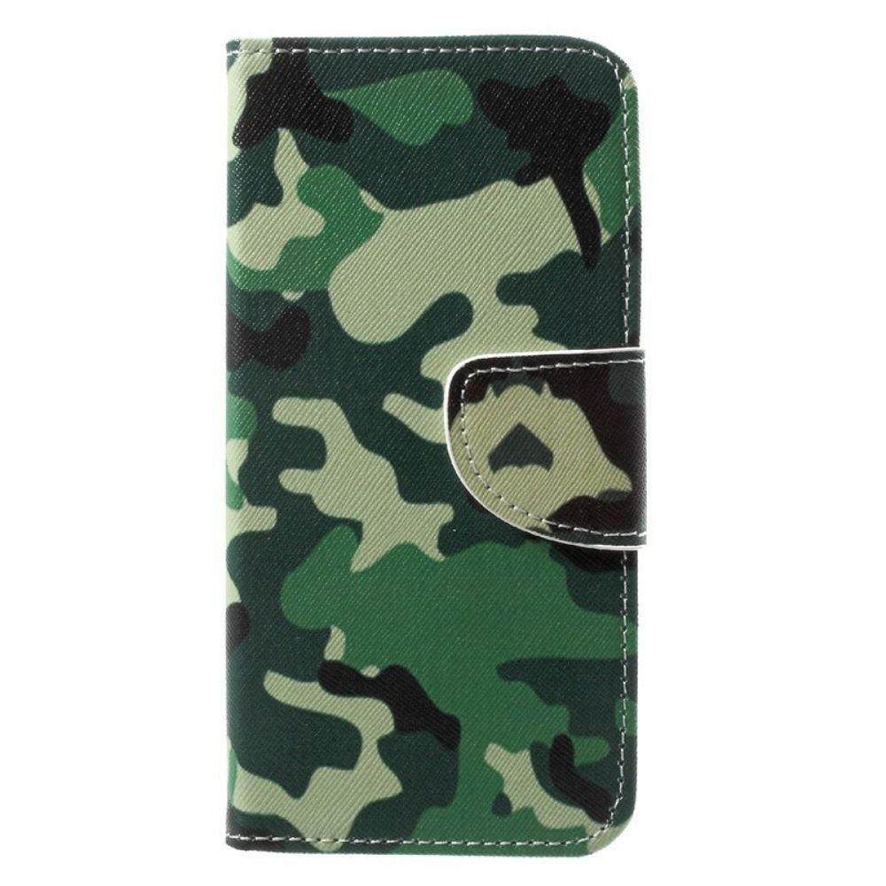 Leren Hoesje voor Honor 9 Militaire Camouflage