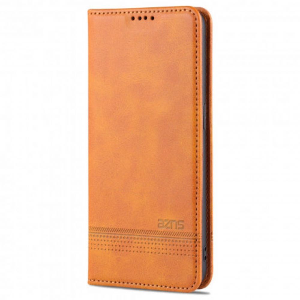 Bescherming Hoesje voor Oppo Reno 6 5G Folio-hoesje Azns Lederen Stijl