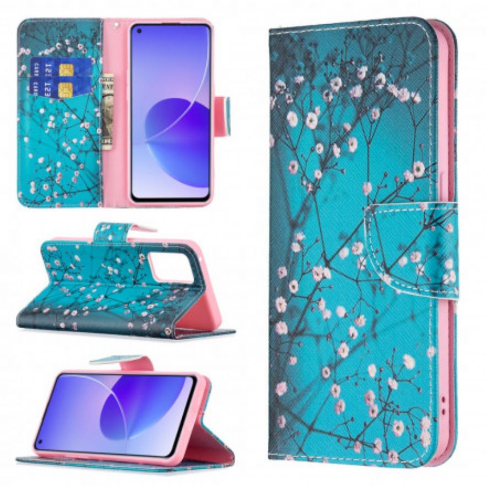 Flip Case voor Oppo Reno 6 5G Bloeiende Takken