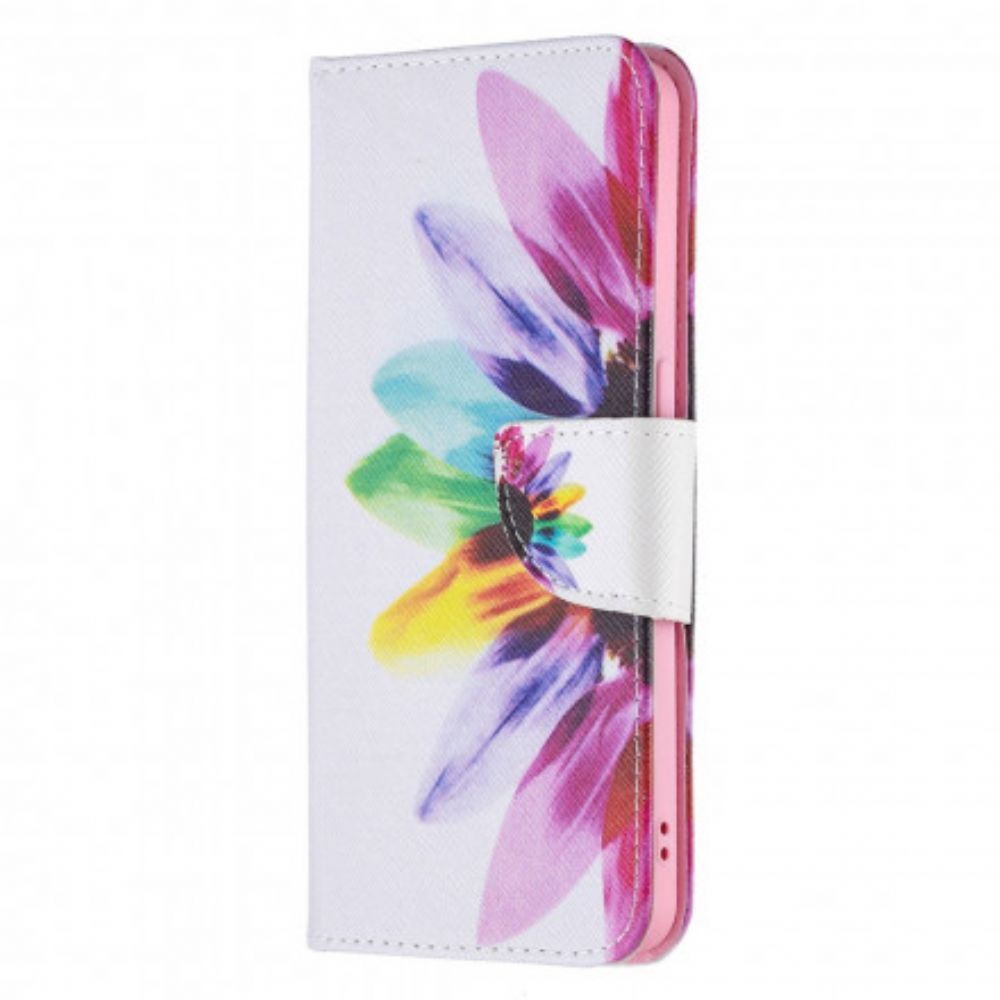 Folio-hoesje voor Oppo Reno 6 5G Aquarel Bloem