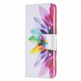 Folio-hoesje voor Oppo Reno 6 5G Aquarel Bloem