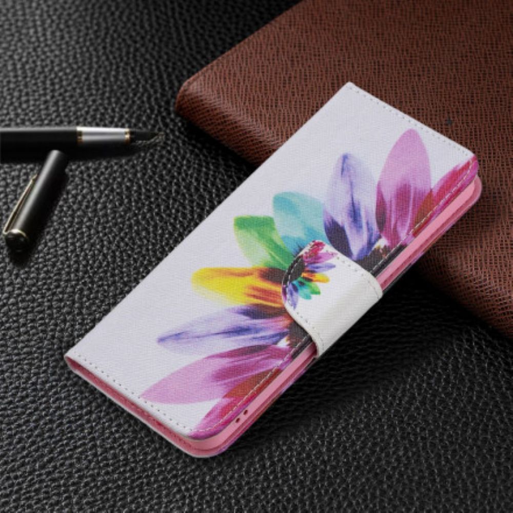 Folio-hoesje voor Oppo Reno 6 5G Aquarel Bloem