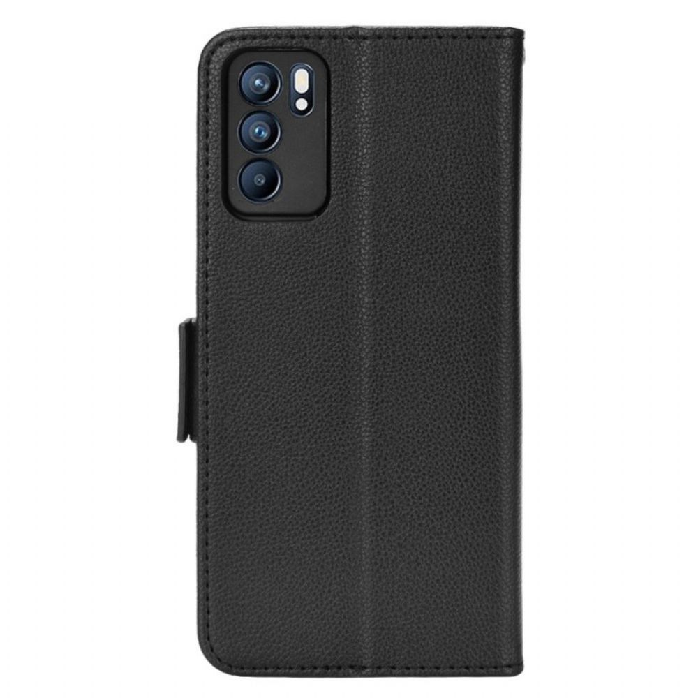 Folio-hoesje voor Oppo Reno 6 5G Flip Case Dubbele Nieuwe Kleuren Flap