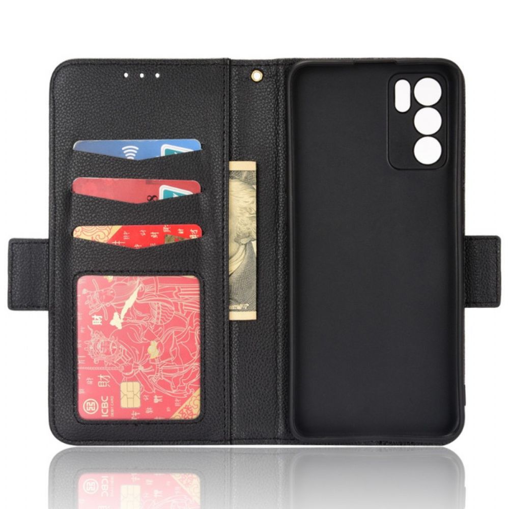 Folio-hoesje voor Oppo Reno 6 5G Flip Case Dubbele Nieuwe Kleuren Flap