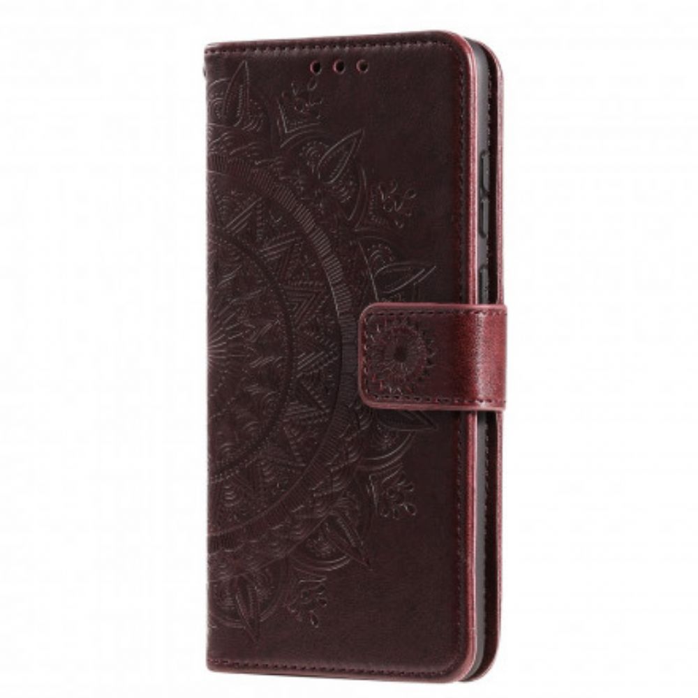 Folio-hoesje voor Oppo Reno 6 5G Zon Mandala