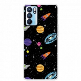 Hoesje voor Oppo Reno 6 5G Galaxy Planet