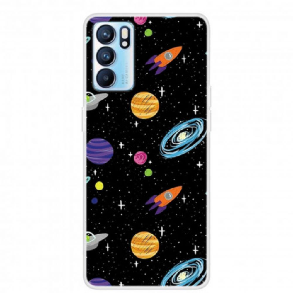 Hoesje voor Oppo Reno 6 5G Galaxy Planet