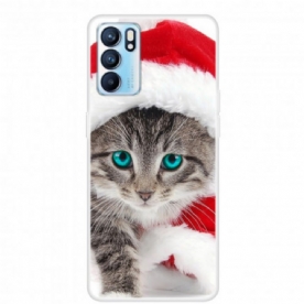 Hoesje voor Oppo Reno 6 5G Kerstkat