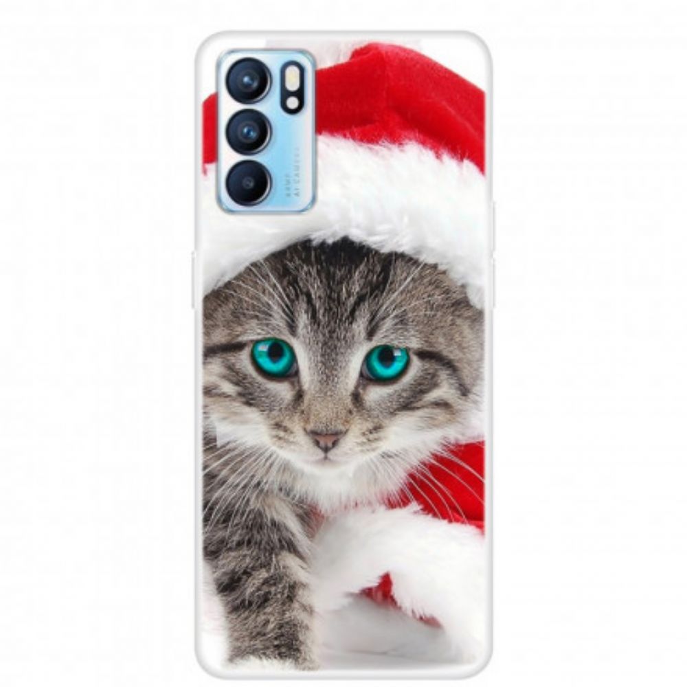 Hoesje voor Oppo Reno 6 5G Kerstkat