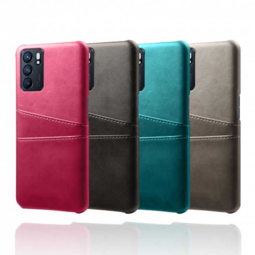 Hoesje voor Oppo Reno 6 5G Ksq-kaarthouder