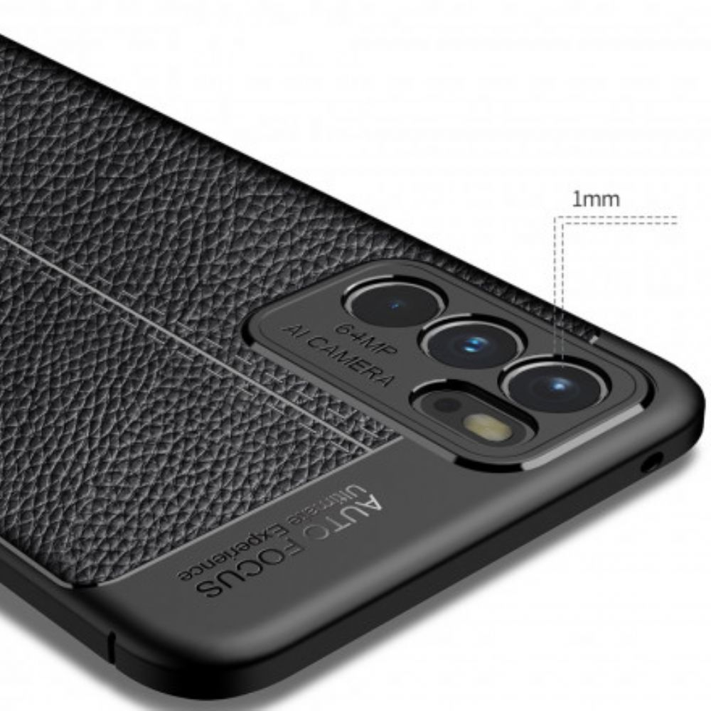 Hoesje voor Oppo Reno 6 5G Litchi-leereffect