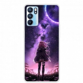 Hoesje voor Oppo Reno 6 5G Magische Volle Maan