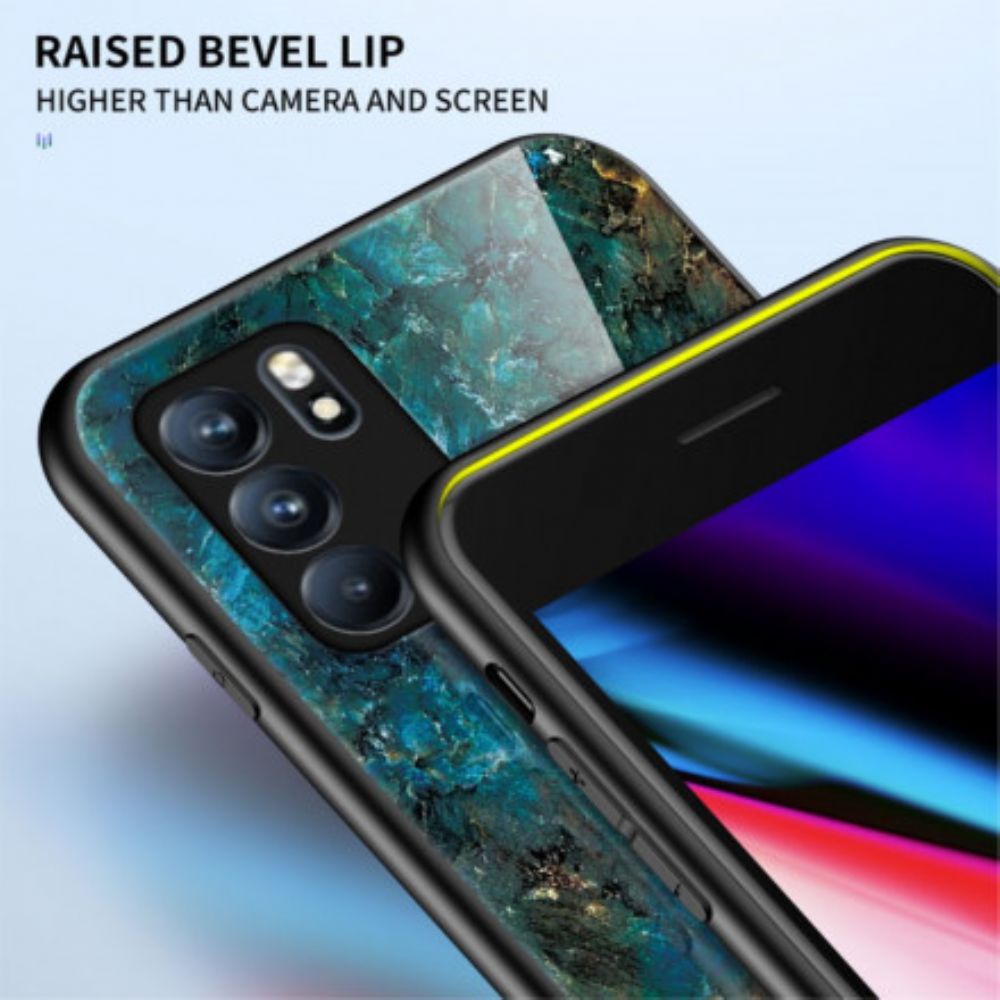 Hoesje voor Oppo Reno 6 5G Premium Kleuren Gehard Glas