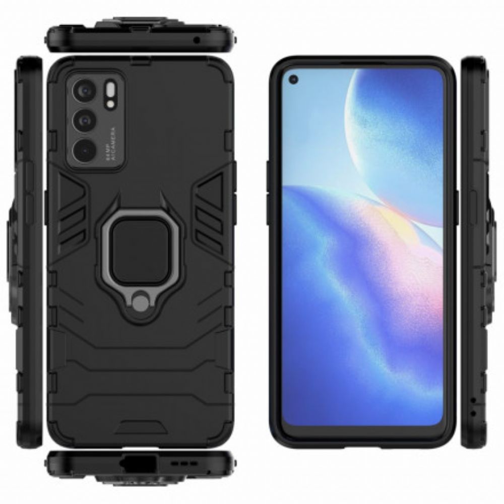 Hoesje voor Oppo Reno 6 5G Resistente Ring