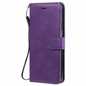 Leren Hoesje voor Oppo Reno 6 5G Met Ketting Effen Kleur Serie Band