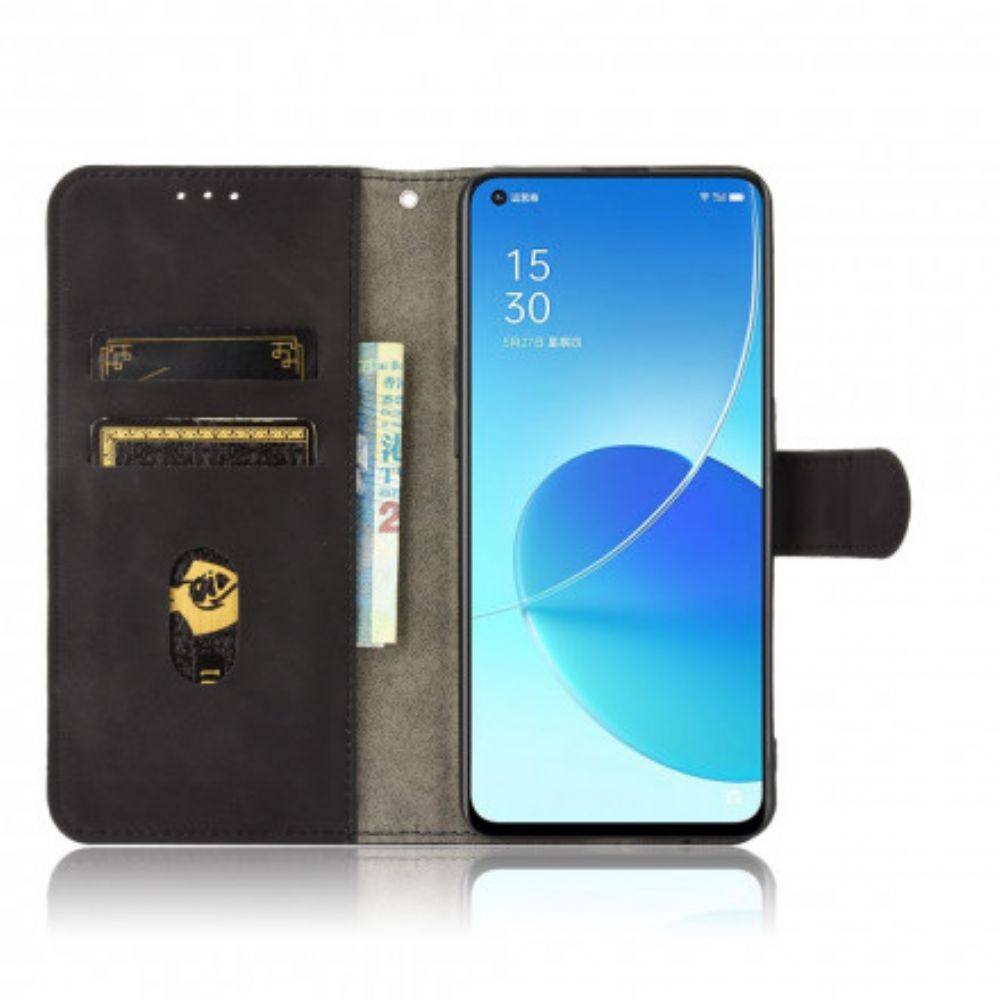 Leren Hoesje voor Oppo Reno 6 5G Skin-touch