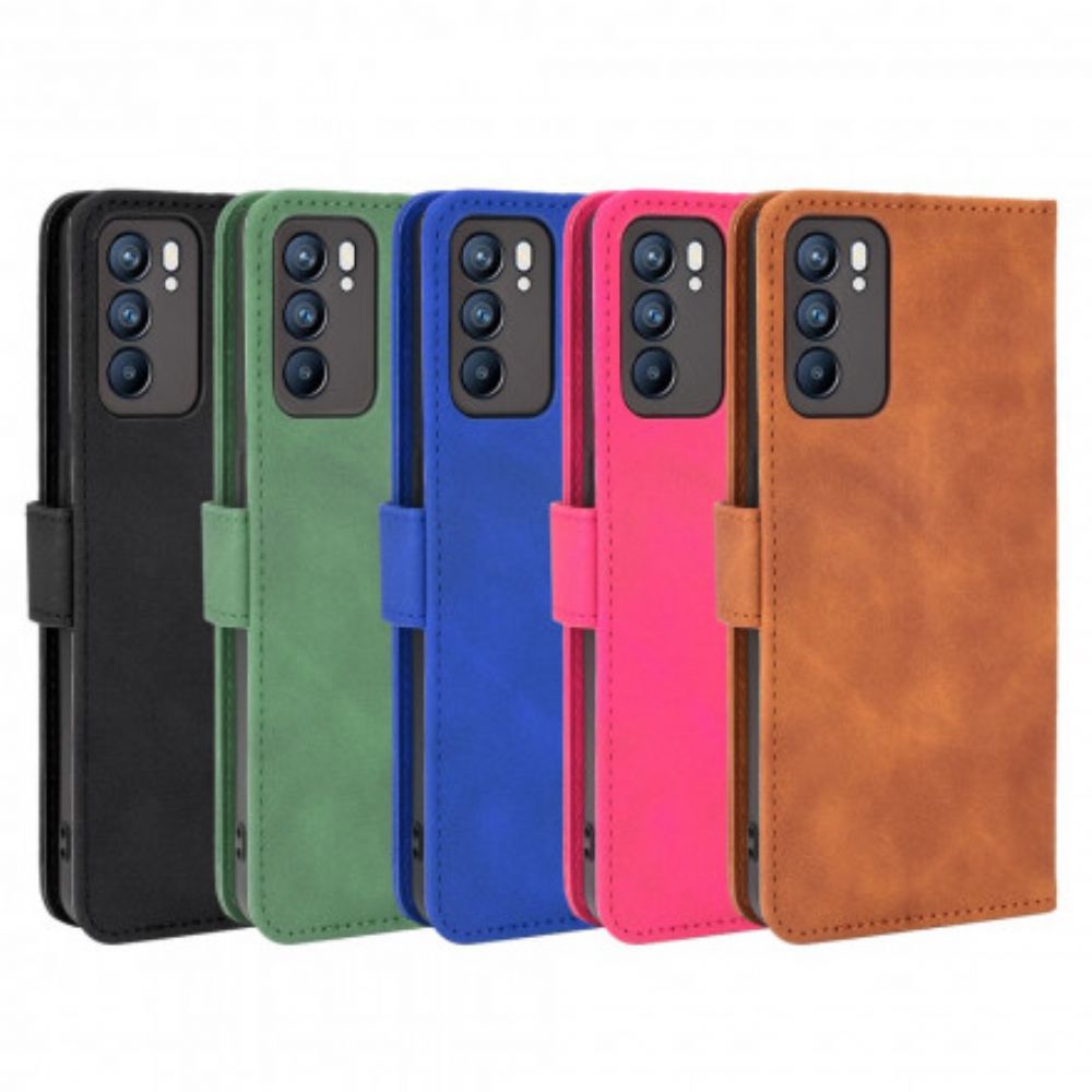 Leren Hoesje voor Oppo Reno 6 5G Skin-touch