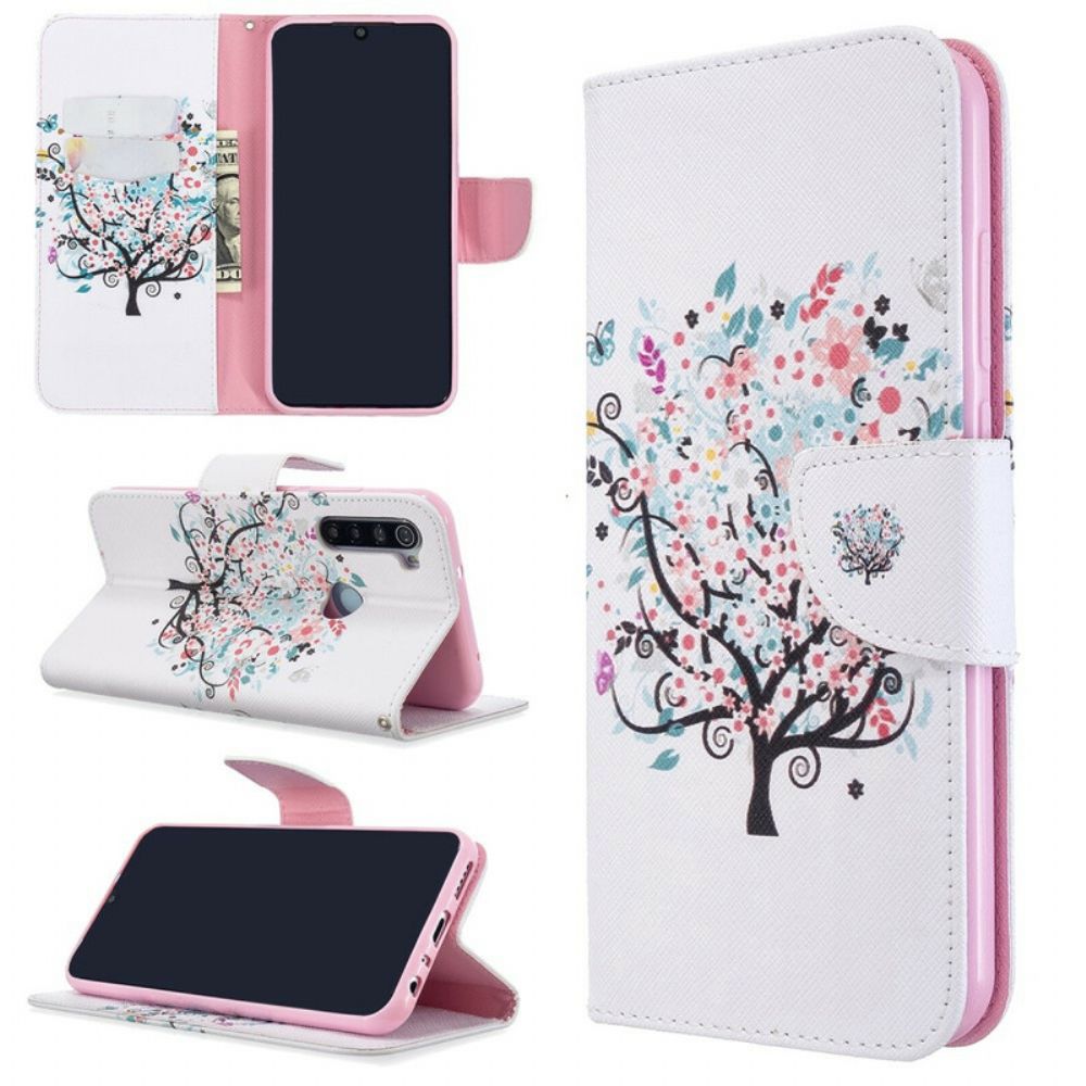 Flip Case voor Xiaomi Redmi Note 8T Bloemrijke Boom