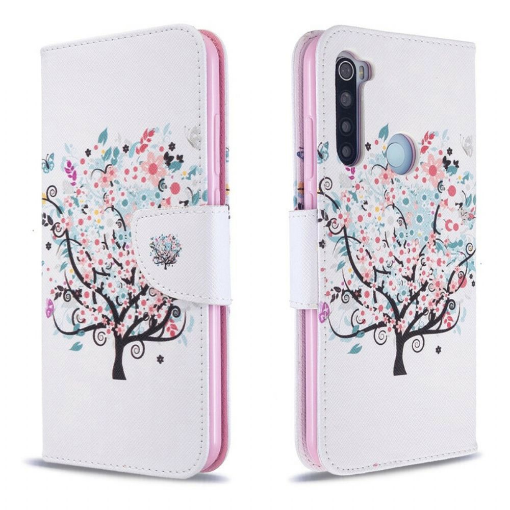 Flip Case voor Xiaomi Redmi Note 8T Bloemrijke Boom