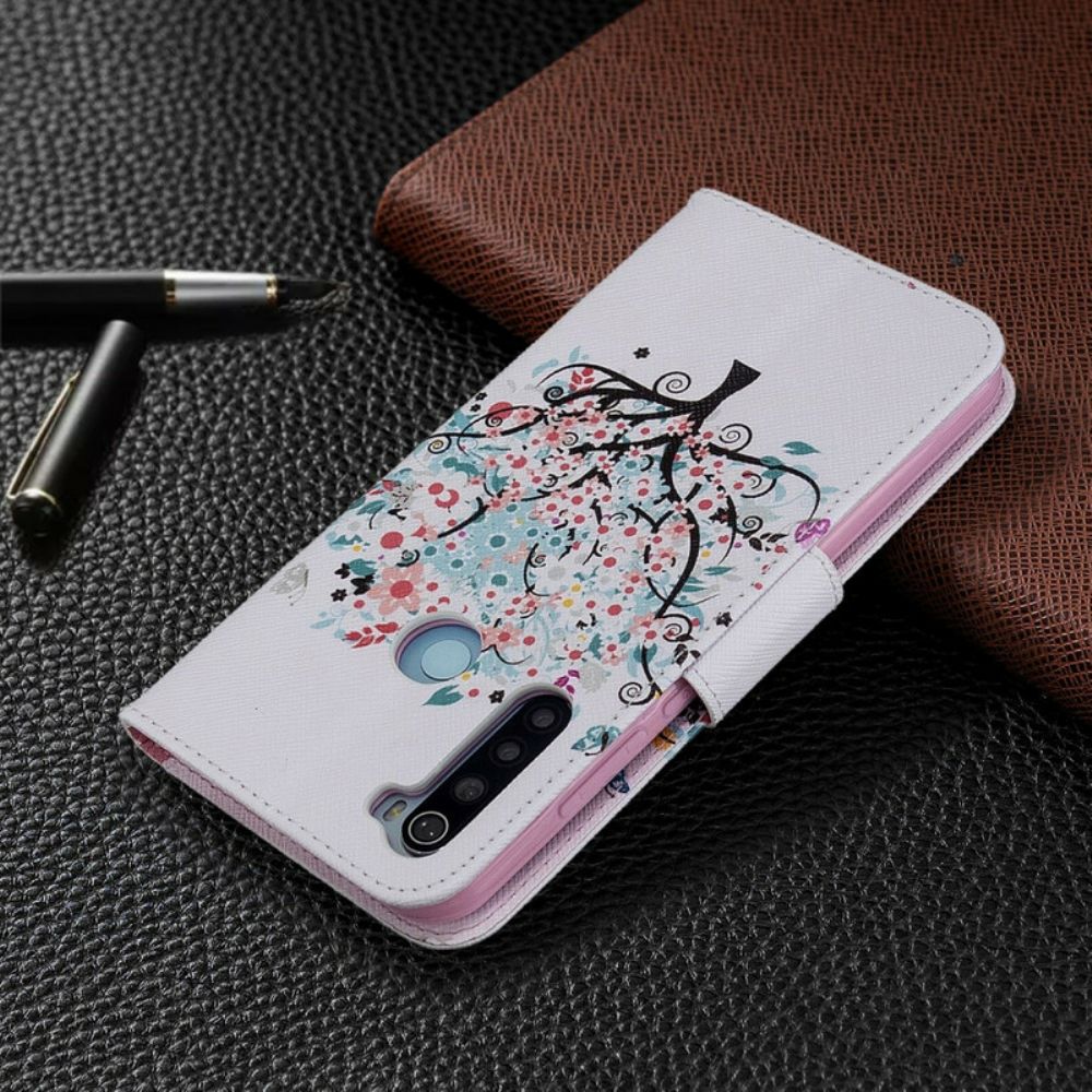 Flip Case voor Xiaomi Redmi Note 8T Bloemrijke Boom