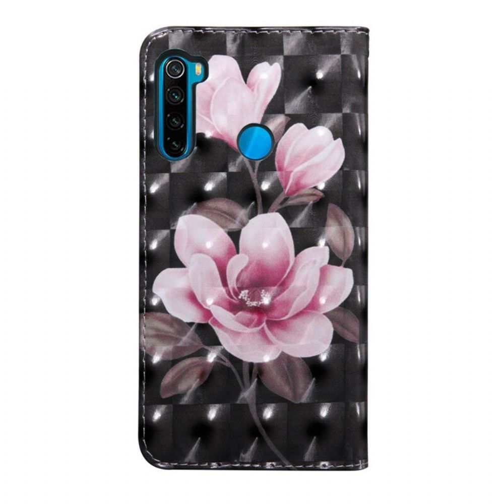 Flip Case voor Xiaomi Redmi Note 8T Bloesem Bloemen