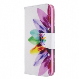 Folio-hoesje voor Xiaomi Redmi Note 8T Aquarel Bloem