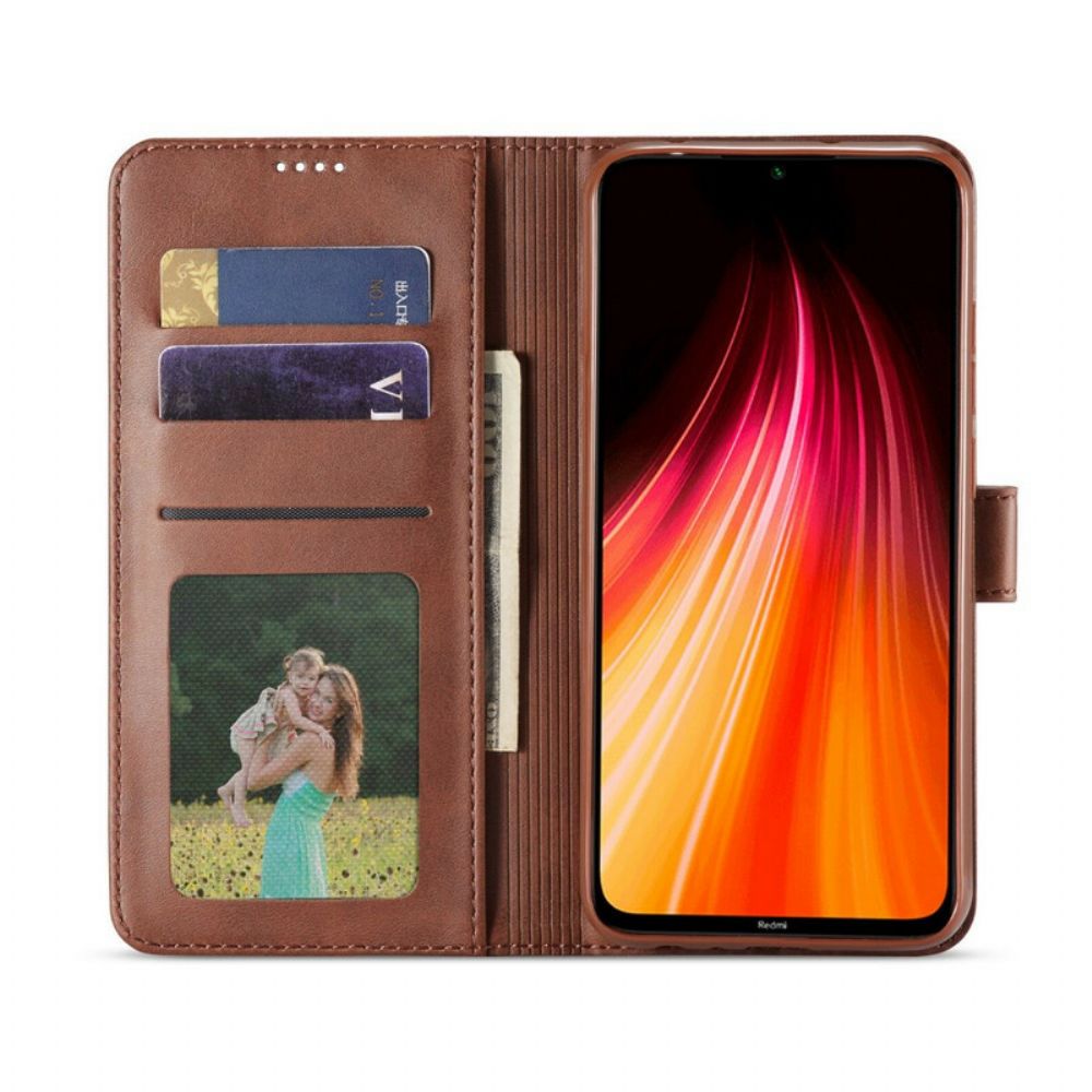 Folio-hoesje voor Xiaomi Redmi Note 8T Lc.imeeke Leereffect