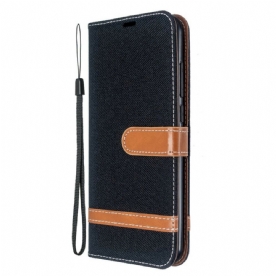 Folio-hoesje voor Xiaomi Redmi Note 8T Met Ketting Band Met Stof En Leereffect