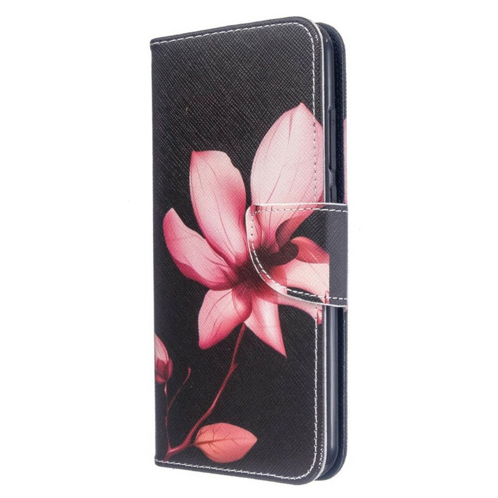 Folio-hoesje voor Xiaomi Redmi Note 8T Roze Bloem