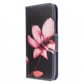 Folio-hoesje voor Xiaomi Redmi Note 8T Roze Bloem