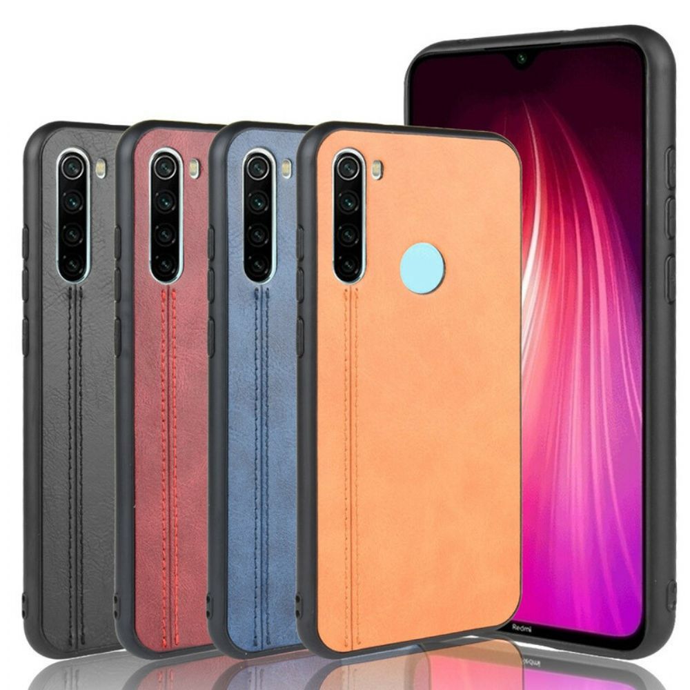 Hoesje voor Xiaomi Redmi Note 8T Naad Leereffect