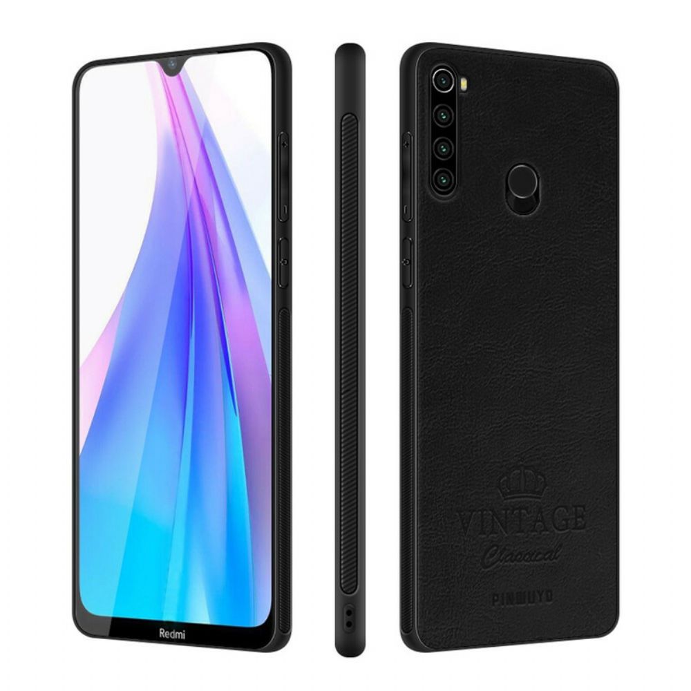 Hoesje voor Xiaomi Redmi Note 8T Vintage Leereffect Pinwuyo