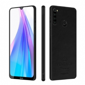 Hoesje voor Xiaomi Redmi Note 8T Vintage Leereffect Pinwuyo