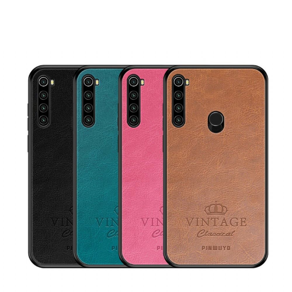 Hoesje voor Xiaomi Redmi Note 8T Vintage Leereffect Pinwuyo