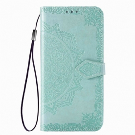 Leren Hoesje voor Xiaomi Redmi Note 8T Mandala Van Middelbare Leeftijd