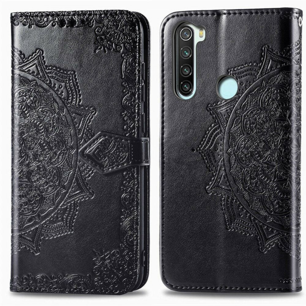 Leren Hoesje voor Xiaomi Redmi Note 8T Mandala Van Middelbare Leeftijd