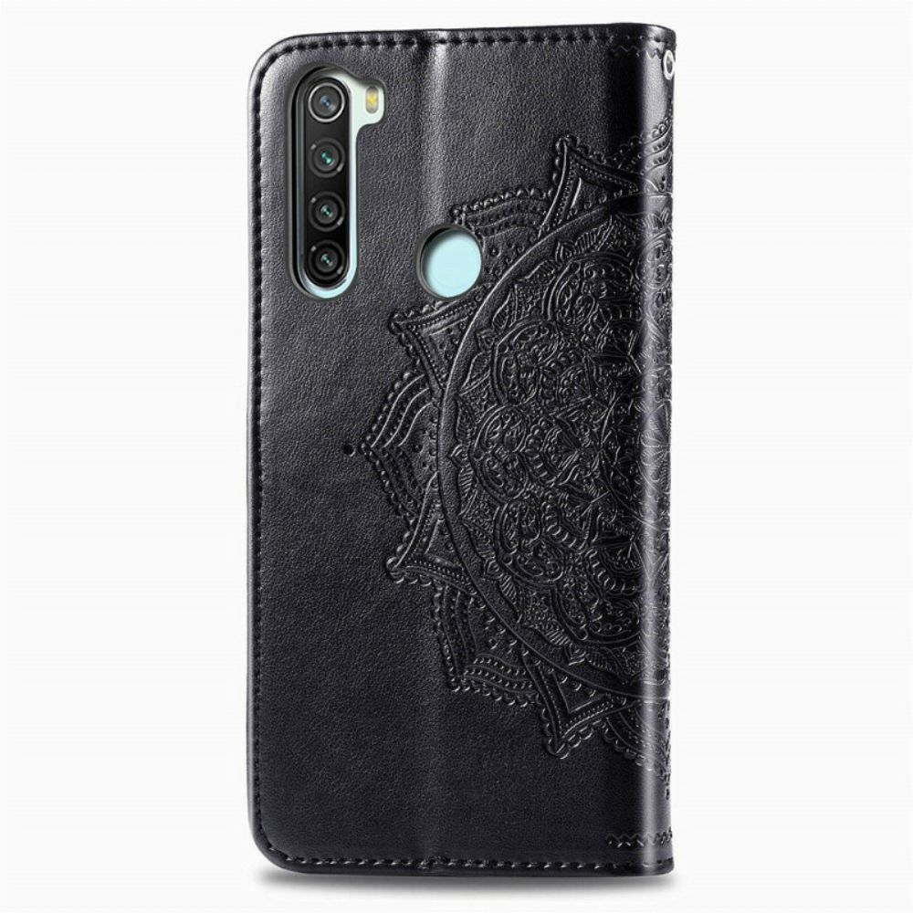 Leren Hoesje voor Xiaomi Redmi Note 8T Mandala Van Middelbare Leeftijd