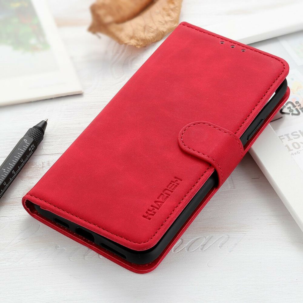 Leren Hoesje voor Xiaomi Redmi Note 8T Mat Vintage Leereffect Khazneh